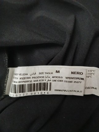 Vestito in pizzo nero taglia M "Piazza Italia"