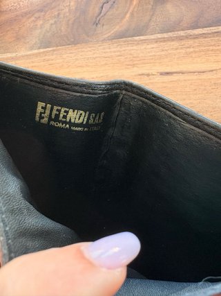 Portafoglio Fendi nero monogramma FF