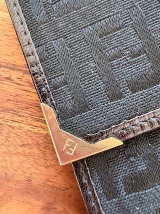 Portafoglio Fendi nero monogramma FF