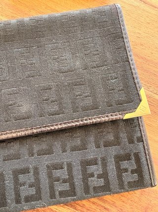 Portafoglio Fendi nero monogramma FF