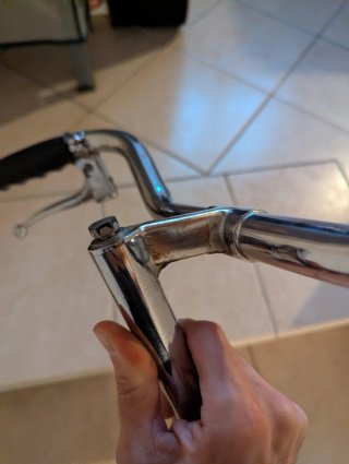 Manubrio Bici Epoca Passeggio Cromato