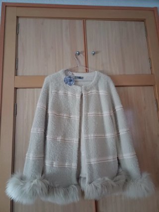 Chaqueta Beige Diseño Talla Única