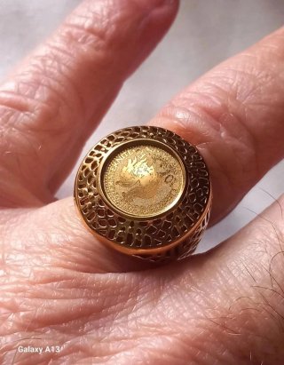 Anello filigrana vintage acciaio inox