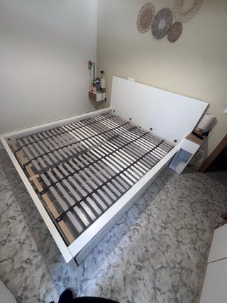 Estructura cama IKEA MALM con somier y cajones