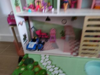 Casa de muñecas con accesorios