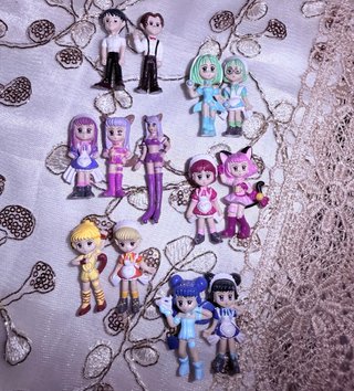 Set 12 Bambole Vintage mew mew amiche vincenti