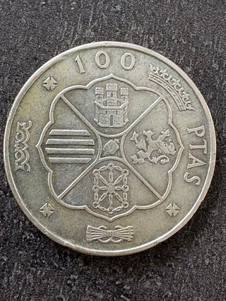 Moneda 100 Pesetas Franco 1966 Plata 800 19gr