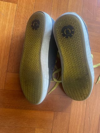 Zapatillas Element skate azul y amarillo