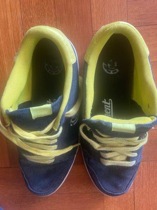 Zapatillas Element skate azul y amarillo