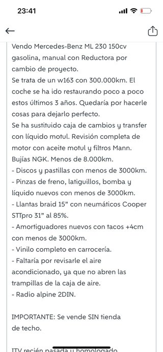 Mercedes-Benz Ml 1999