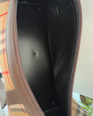 Borsa Burberry Check Beige/Marrone