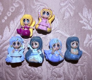 Set 6 Bambole Vintage Sirene mermaid melody
