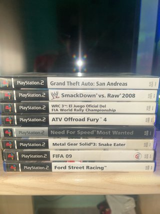 Lote 8 Juegos PS2: GTA, WWE, NFS, FIFA, MGS...