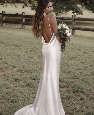 Vestido de Novia Satén Efecto Seda.