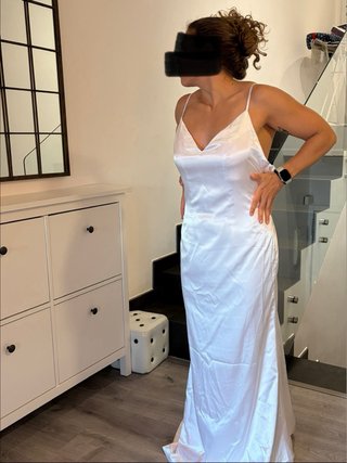 Vestido de Novia Satén Efecto Seda.