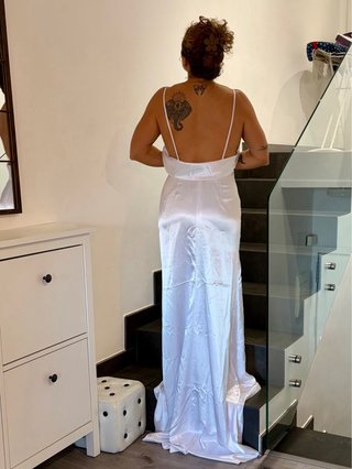 Vestido de Novia Satén Efecto Seda.