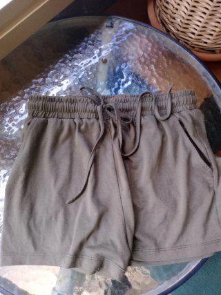 Pantalones cortos algodón verde militar