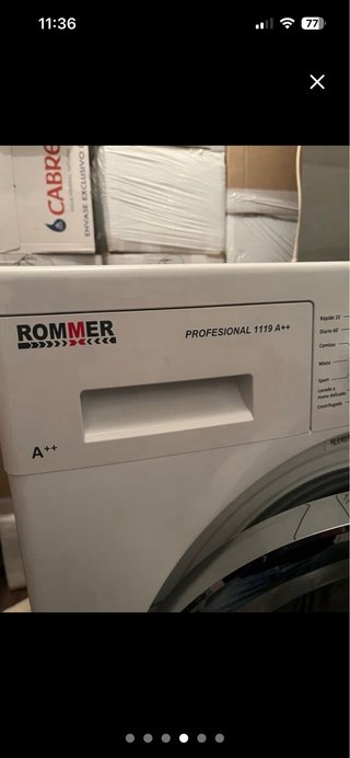 Lavadora Rommer Profesional 1119 A++ 9KG