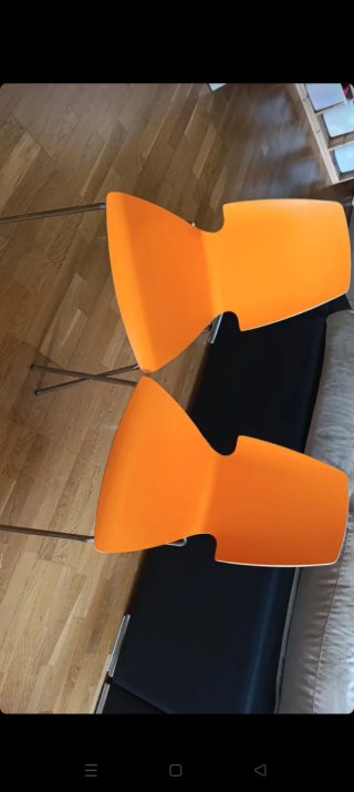 Juego de 2 Sillas Naranja