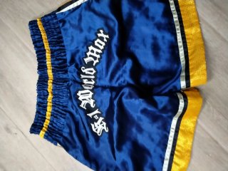 Pantalones de Boxeo Twins Azul y Dorado