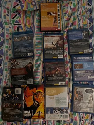 Lote 10 Blu-ray y DVD Películas y Ejercicio