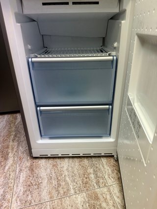 Nevera combi acero inoxidable