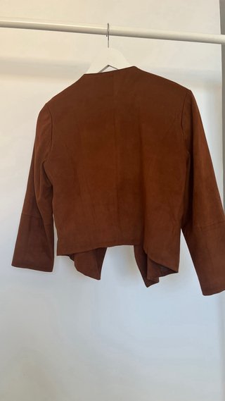 Chaqueta Bershka ante marrón Talla M