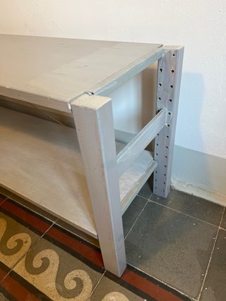 Estantería 175x30x43 cm Pino Gris desmontable.