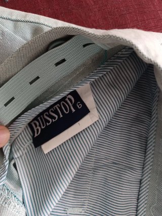 Pantalón corto niño vestir talla 6 verde elegante