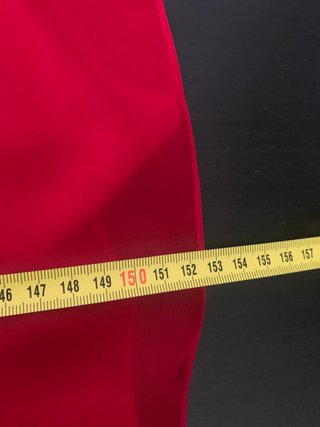 Vestido Rojo Seda Carolina Herrera Talla M