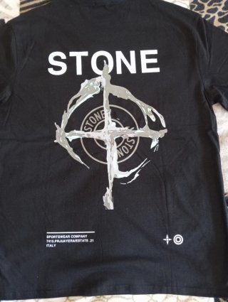 Camiseta Stone Island Negra Talla L