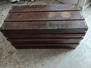Baúl antiguo madera