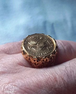 Anello vintage filigrana acciaio inox