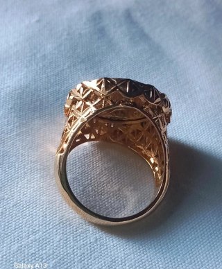 Anello vintage filigrana acciaio inox