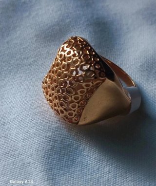 Anello vintage filigrana acciaio inox