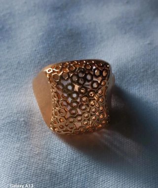 Anello vintage filigrana acciaio inox