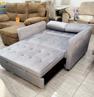 Sofá Cama  de Terciopelo – Elegante, cómodo!