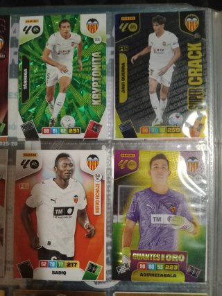 Pack cromos Adrenalyn XL Valencia 2026