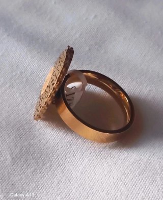 Anello filigrana vintage acciaio inox