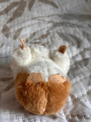 Peluche Hamster Blanco y Naranja