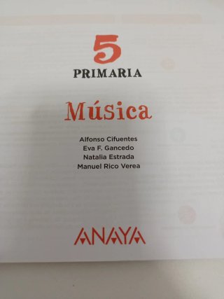 Libro Música 5 Primaria Anaya