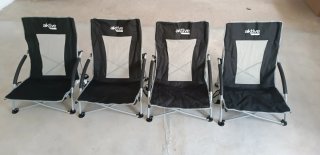Confezione da 4 sedie pieghevoli Aktive per campeggio