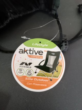 Confezione da 4 sedie pieghevoli Aktive per campeggio