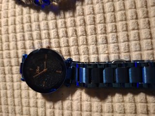 JUEGO RELOJ Y PULSERA AZUL.NUEVO.