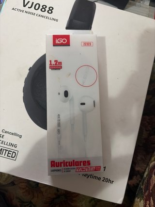 Auriculares iGO 1.2m Blanco