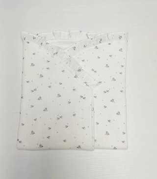 Arrullo y babero bebé estampado