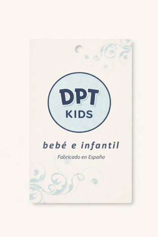 Arrullo y babero bebé estampado