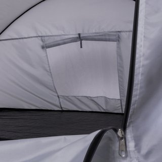 Tienda de campaña pop-up gris