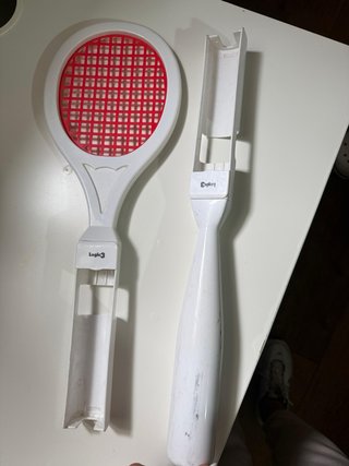 Wii Logic3 Raqueta y Mango Blanco