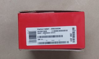 Scatola originale Sony Ericsson Z310i